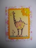 Carte Girafe et Oiseau