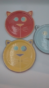 Assiette Chat : Diamètre : 23 cm - Prix : 25 €