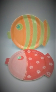 Assiette Poisson : Diamètre : 23 cm - Prix : 25 €