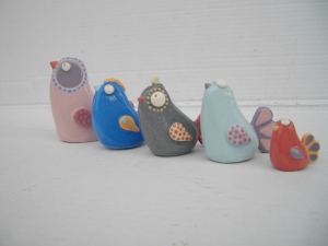 Oiseau : Hauteur : 8 cm - Prix : 18 €  -  - Hauteur : 3 cm - Prix : 10 €