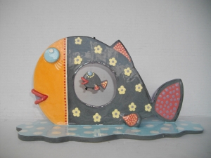 Poisson : Hauteur : 25 cm - Prix : 130 € 