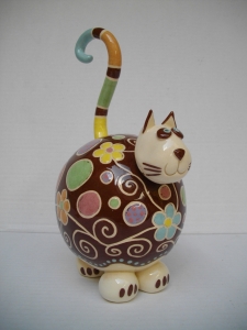 Sculpture Chat : Hauteur : 18 cm (sans la queue ) - Prix : 50 €