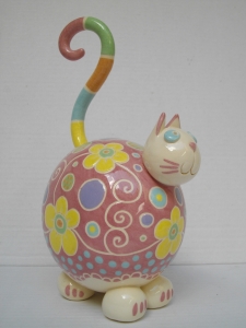 Sculpture Chat : Hauteur : 18 cm (sans la queue ) - Prix : 50 €