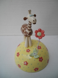 Scenette Girafe : Hauteur : 18 cm - Prix : 40 €