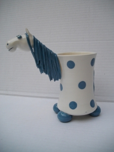 Pot à Brosse à Dents Cheval : Hauteur : 15 cm - Prix : 28 €