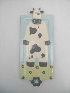 Plateau Vache : Longueur: 30 cm X 15 cm - Prix: 30 €