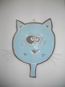 Tableau Chat : Hauteur : 20 cm - Prix : 35 €