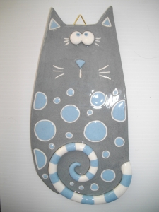 Tableau Chat : Hauteur : 20 cm - Prix : 35 €