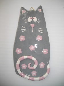 Tableau Chat : Hauteur : 20 cm - Prix : 35 €