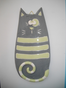 Tableau Chat : Hauteur : 20 cm - Prix : 35 €