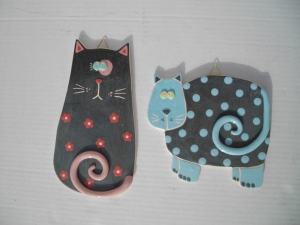 Tableau Chat : Hauteur : 20 cm - Prix : 35 €