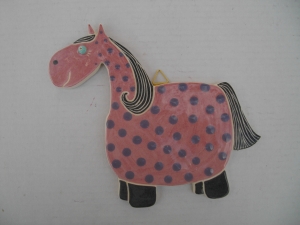 Tableau Cheval : Hauteur : 20 cm - Prix : 35 €