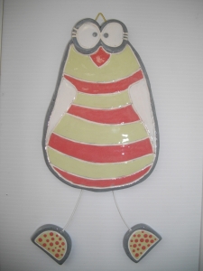 Tableau Oiseau : Hauteur : 25 cm - Prix : 38 €