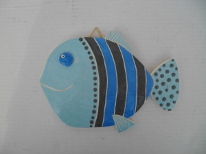 Tableau Poisson : Hauteur : 20 cm - Prix : 35 €