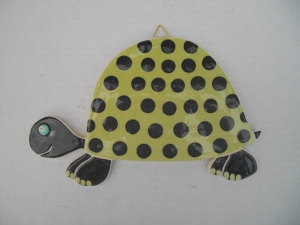 Tableau Tortue : Hauteur : 20 cm - Prix : 35 €