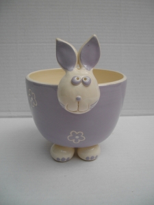 Bol Lapin : Hauteur : 12 cm - Diamètre : 12 cm - Prix : 28 €