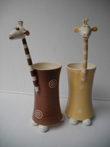  Vase Girafe : Hauteur : 28 cm - Prix : 40 €