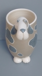 Vase Chien : Hauteur : 28 cm - Prix : 40 €