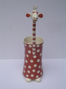 Vase Girafe : Hauteur : 28 cm - Prix : 40 €