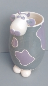 Vase Vache : Hauteur : 28 cm - Prix : 40 €