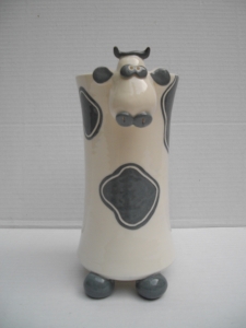 Vase Vache : Hauteur : 28 cm - Prix : 40 €